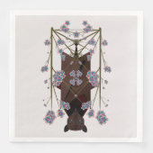 キツネ飛んでいる紙ナプキンス (正面)