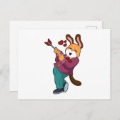 キツネ馬揃え ポストカード (正面/裏面)