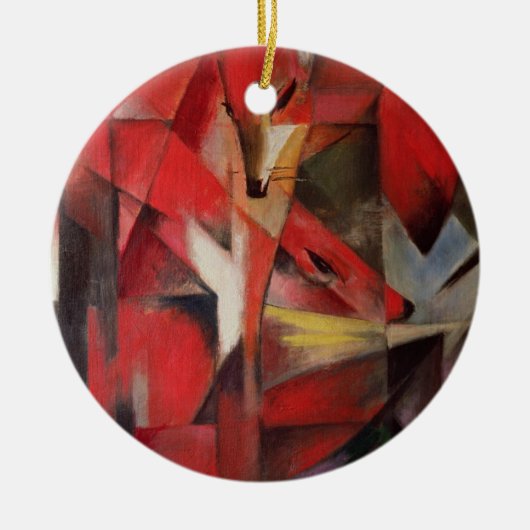 キツネ1913年 セラミックオーナメント (正面)