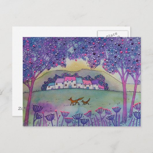 キツネ2 ポストカード (正面/裏面)