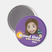 キツネ4グッドデイエモジハンナ冷凍機磁石 マグネット (正面/裏面)