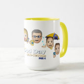 キツネ4グッドデイ絵文字コーヒーマグ マグカップ (正面右)