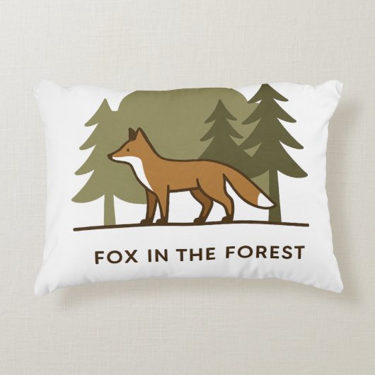 キツネ アクセントクッション (正面)