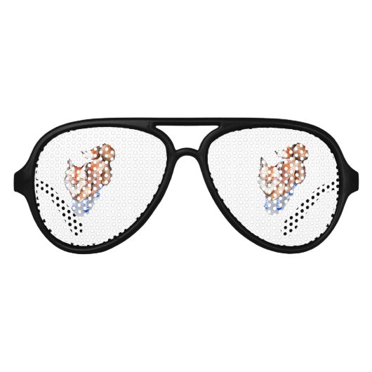 キツネ アビエーターサングラス (正面)