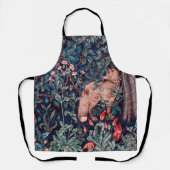 キツネ・イン・ザ・フォレスト、ウィリアム・モリス エプロン (正面)