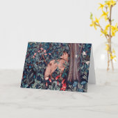 キツネ・イン・ザ・フォレスト、ウィリアム・モリス カード (黄色い花)