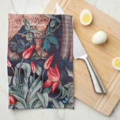 キツネ・イン・ザ・フォレスト、ウィリアム・モリス キッチンタオル (四つ折り)