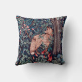 キツネ・イン・ザ・フォレスト、ウィリアム・モリス クッション (裏面)