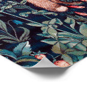 キツネ・イン・ザ・フォレスト、ウィリアム・モリス ポスター (角)