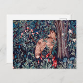 キツネ・イン・ザ・フォレスト、ウィリアム・モリス ポストカード (正面/裏面)