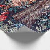 キツネ・イン・ザ・フォレスト、ウィリアム・モリス ラッピングペーパー (角)