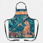 キツネ・イン・フォレストウィリアム・モリス・エプロン エプロン (正面)