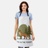 キツネ エプロン (着用した状態)