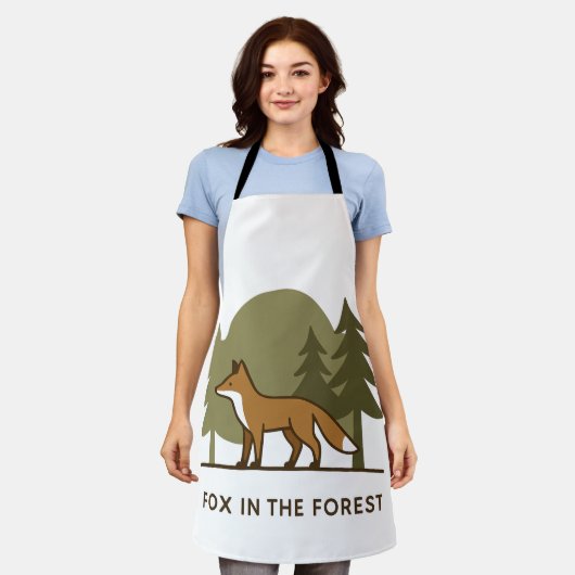 キツネ エプロン (着用した状態)