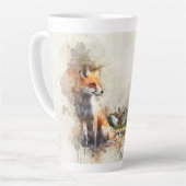 キツネ カフェラテマグ (左アングル)