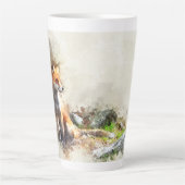 キツネ カフェラテマグ (正面)