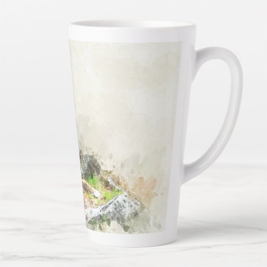 キツネ カフェラテマグ (右)