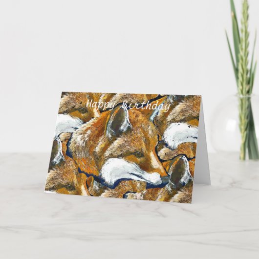 キツネ カード (正面)