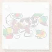 キツネ ガラスコースター (裏面)