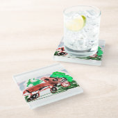 キツネ ガラスコースター (アングル)