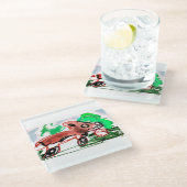 キツネ ガラスコースター (アングル)