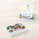 キツネ ガラスコースター (アングル)