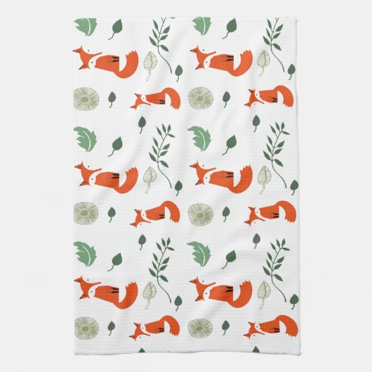キツネ キッチンタオル (縦)