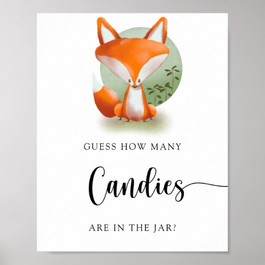 キツネ – キャンディの数を推測 ポスター (正面)