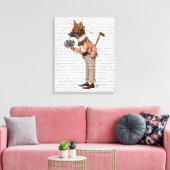 キツネ キャンバスプリント (インサイチュ (リビング))