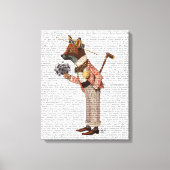 キツネ キャンバスプリント (正面)