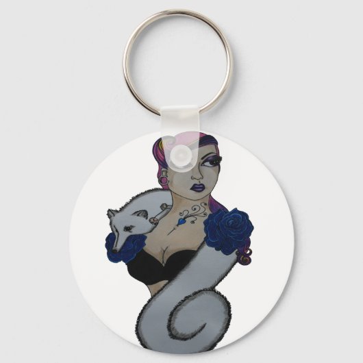 キツネ キーホルダー (正面)