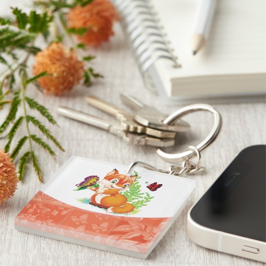 キツネ キーホルダー (正面右)