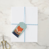 キツネ ギフトタグ (より糸付き)