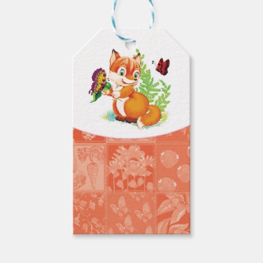 キツネ ギフトタグ (正面)