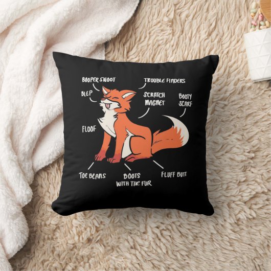 キツネ クッション (ブランケット)