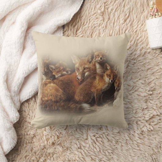 キツネ クッション (ブランケット)