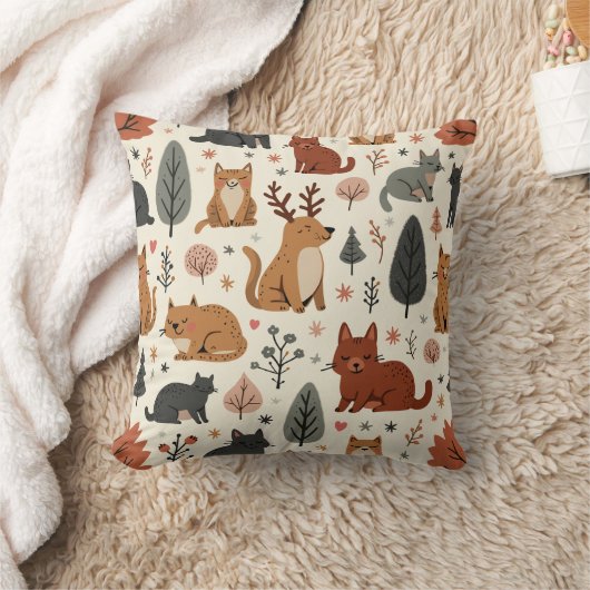 キツネ クッション (ブランケット)