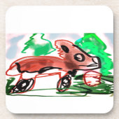 キツネ コースター (正面)