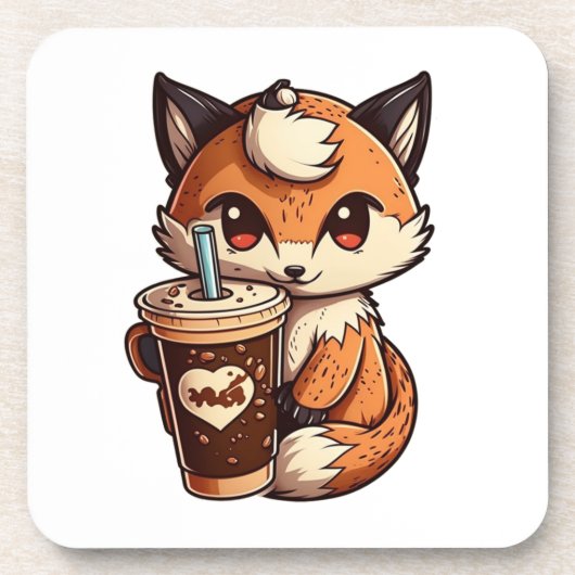 キツネ コースター (正面)