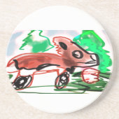 キツネ コースター (正面)