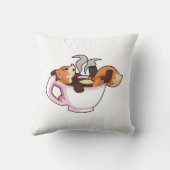 キツネ(コーヒーカップ) クッション (裏面)