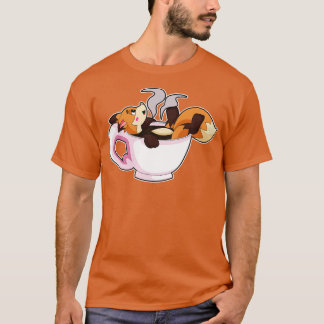 キツネ(コーヒーカップ) Tシャツ