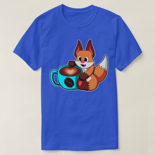 キツネ（コーヒー入り） 2 Tシャツ (デザイン正面)