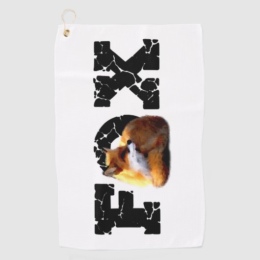 キツネ ゴルフタオル (正面)