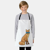 キツネ(サングラス付) エプロン (着用した状態)