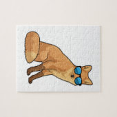 キツネ（サングラス付） ジグソーパズル (横)