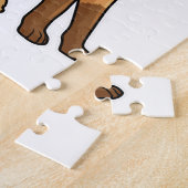 キツネ（サングラス付） ジグソーパズル (側面)