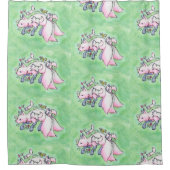 キツネ シャワーカーテン (正面)