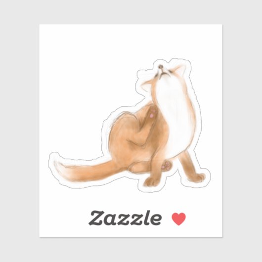 キツネ シール (シート)