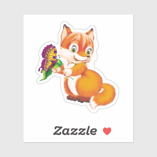 キツネ シール (シート)